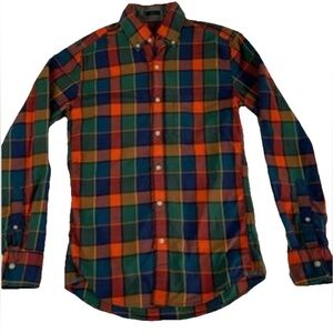 J. Crew Men's Multicolor Plaid Casual Shirt